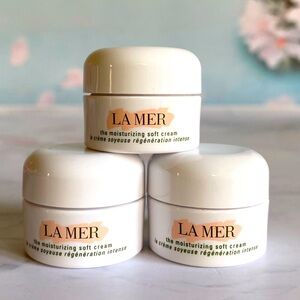3x La Mer The Moisturizing Soft Cream, 3.5ml/0.12oz each, Fresh & New